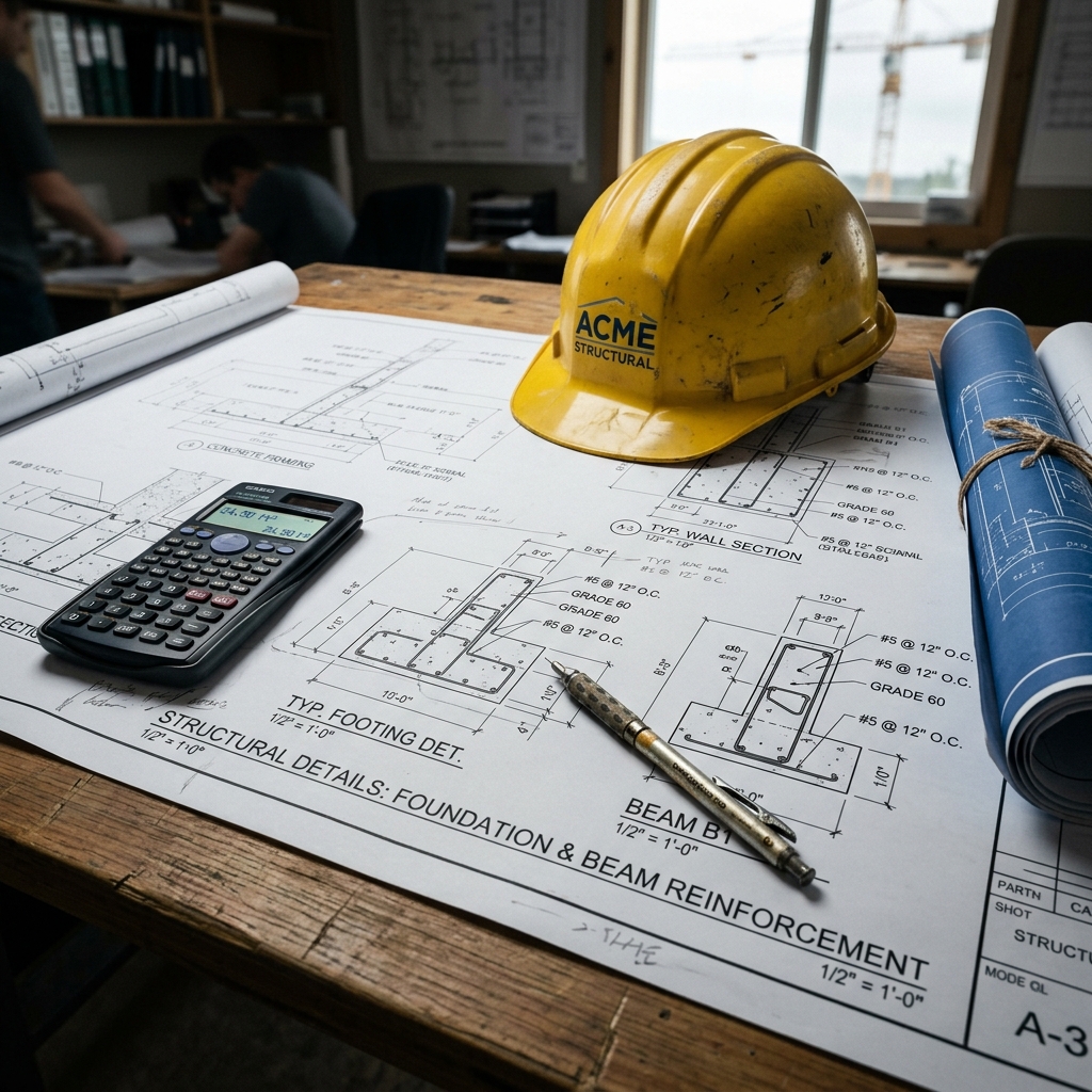 Statik proje detayları ve mühendislik ekipmanları